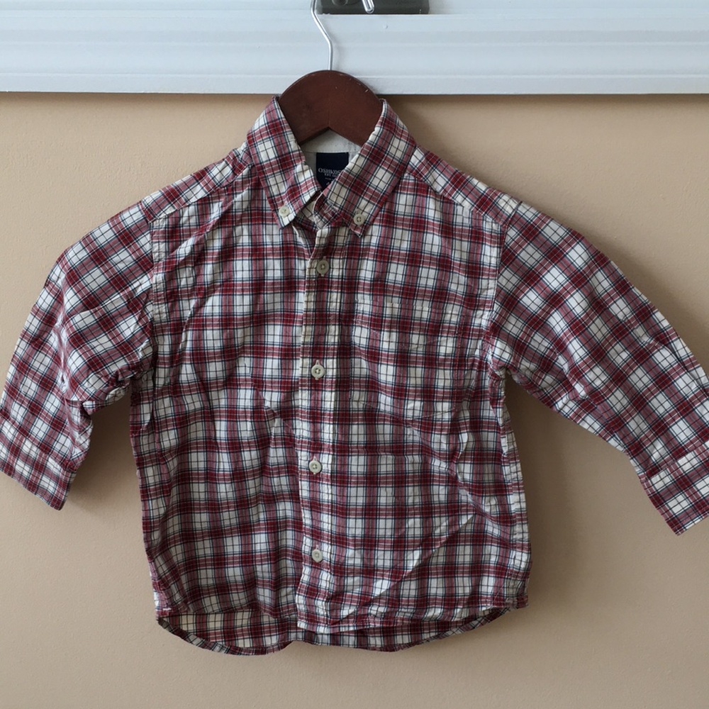 Like-new cotton plaid shirt